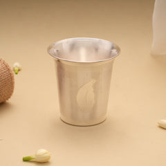 Classic Leaf Silver Tumbler