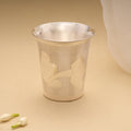 Intricate Smooth Finish Silver Tumbler