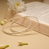 Trendy Laser Cut Silver Bangle