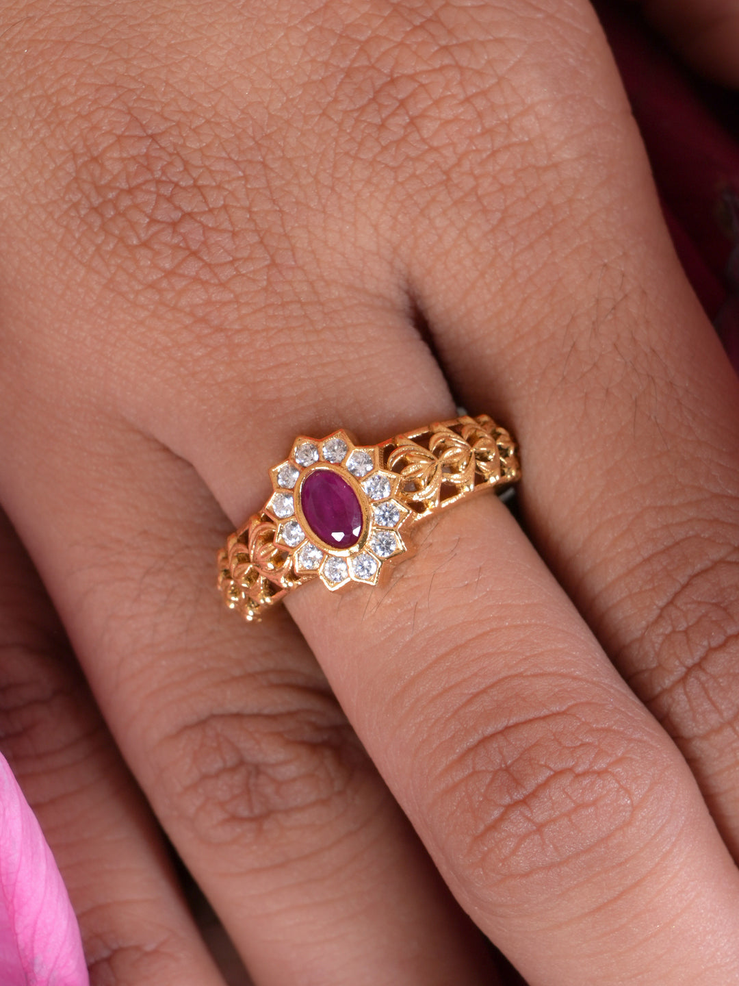 Dazzling Ruby Zircon Ring