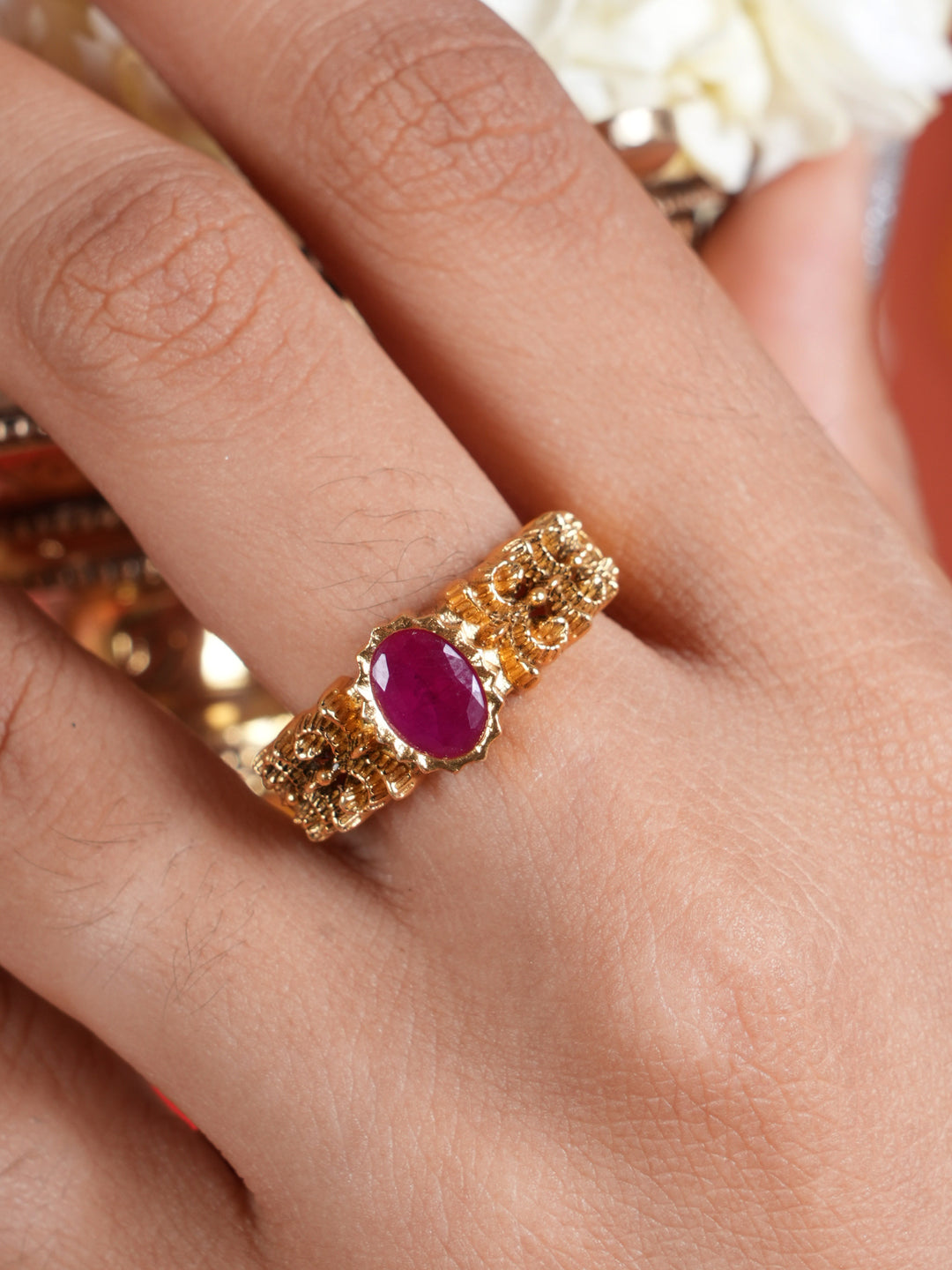 Antique Ruby Party Ring