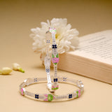 Cute Toy Enamel Silver Bangle