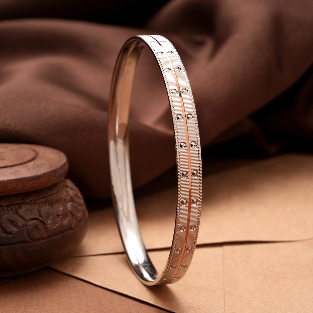 Royal Dual Tone Silver Men’s Kada