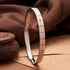 Royal Dual Tone Silver Men’s Kada