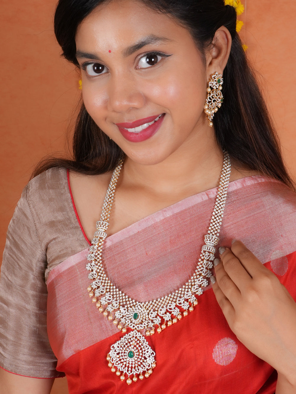 Luxe Ethnic Swarovski Haram