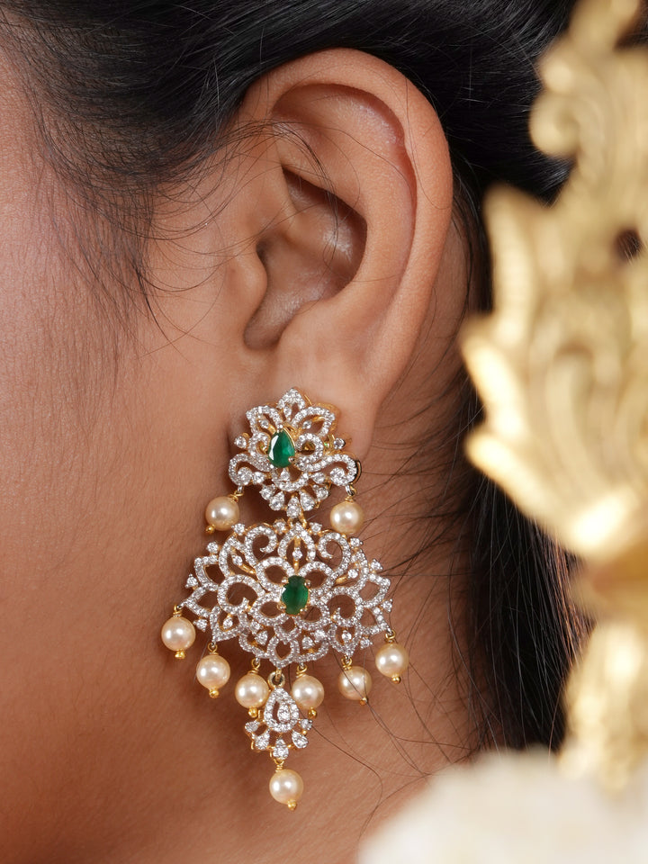 Stunning Swarovski Emerald Earring