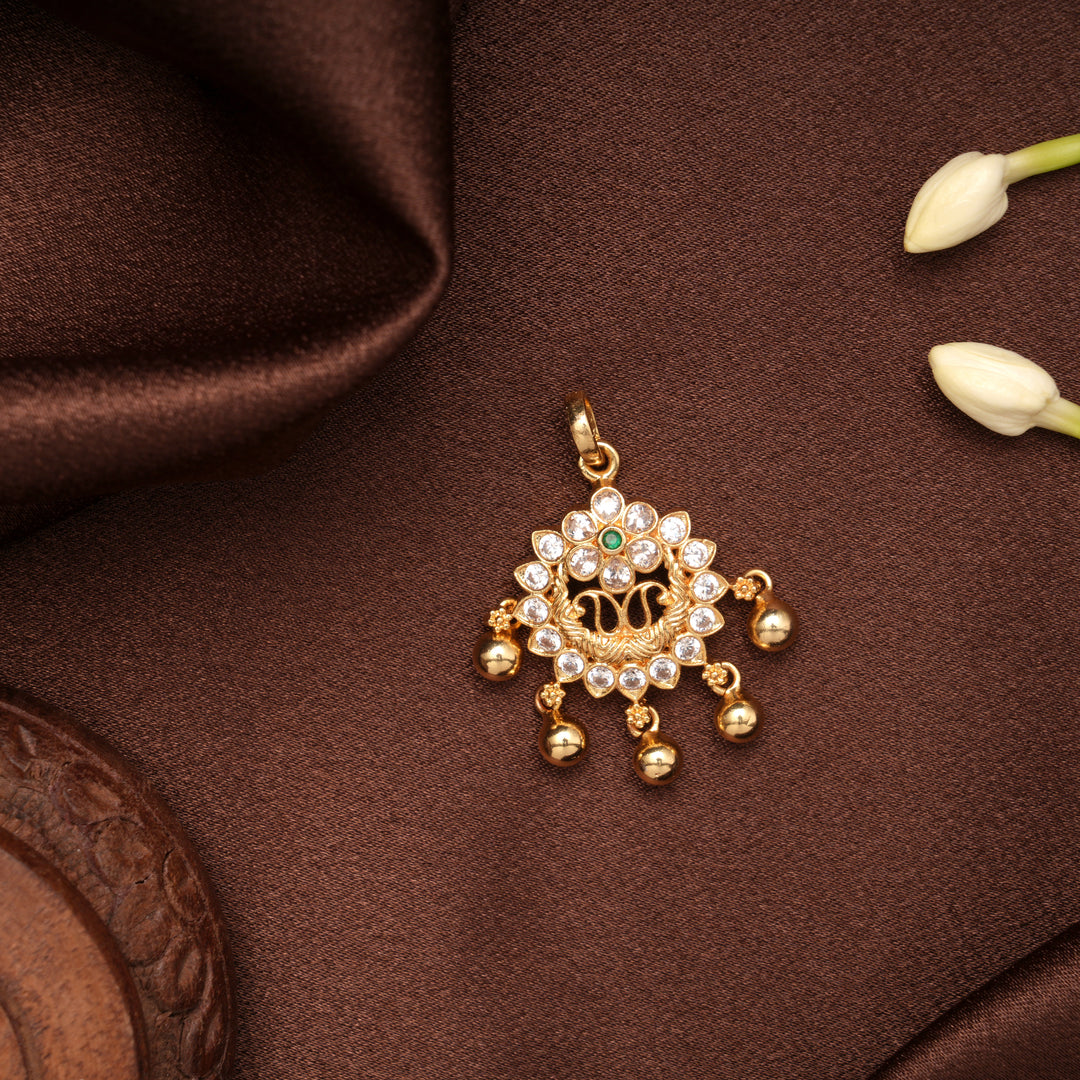 Blossom Floral Golden Balls Pendant
