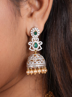 Swarovski Emerald Stone Earrings