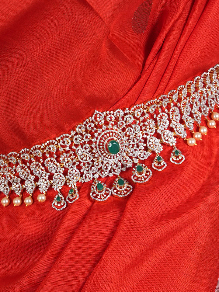 Emerald Beaded Oddiyanam/Hip Belt