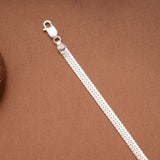 Silver Mesh Pattern Men’s Bracelet