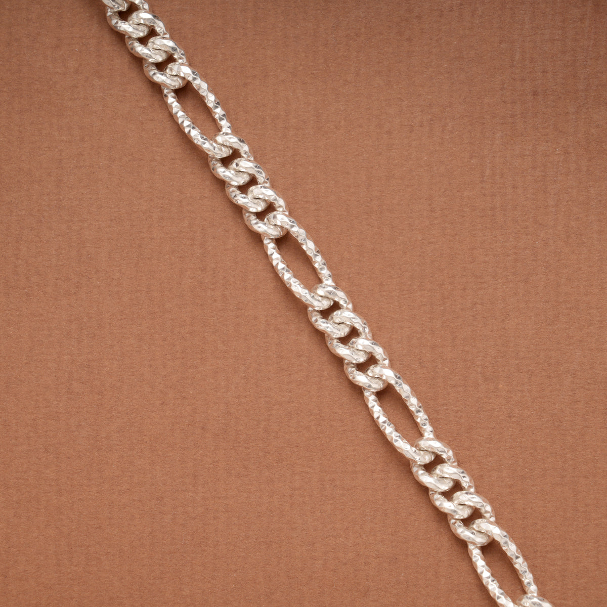 Silver Figaro Link Chain Baby Bracelet