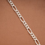Silver Figaro Link Chain Baby Bracelet