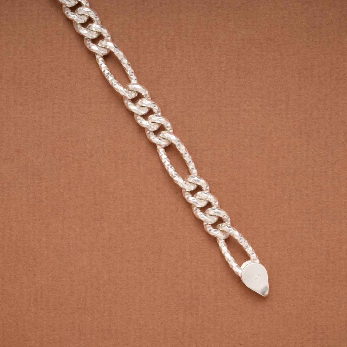 Silver Figaro Link Chain Baby Bracelet