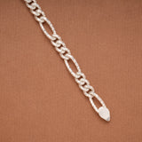 Silver Figaro Link Chain Baby Bracelet