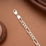 Silver Figaro Link Chain Baby Bracelet