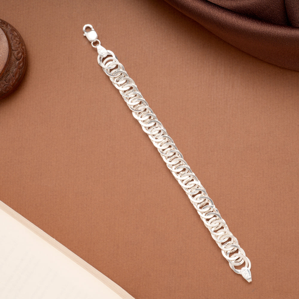 Silver Rambo Design Men’s Bracelet