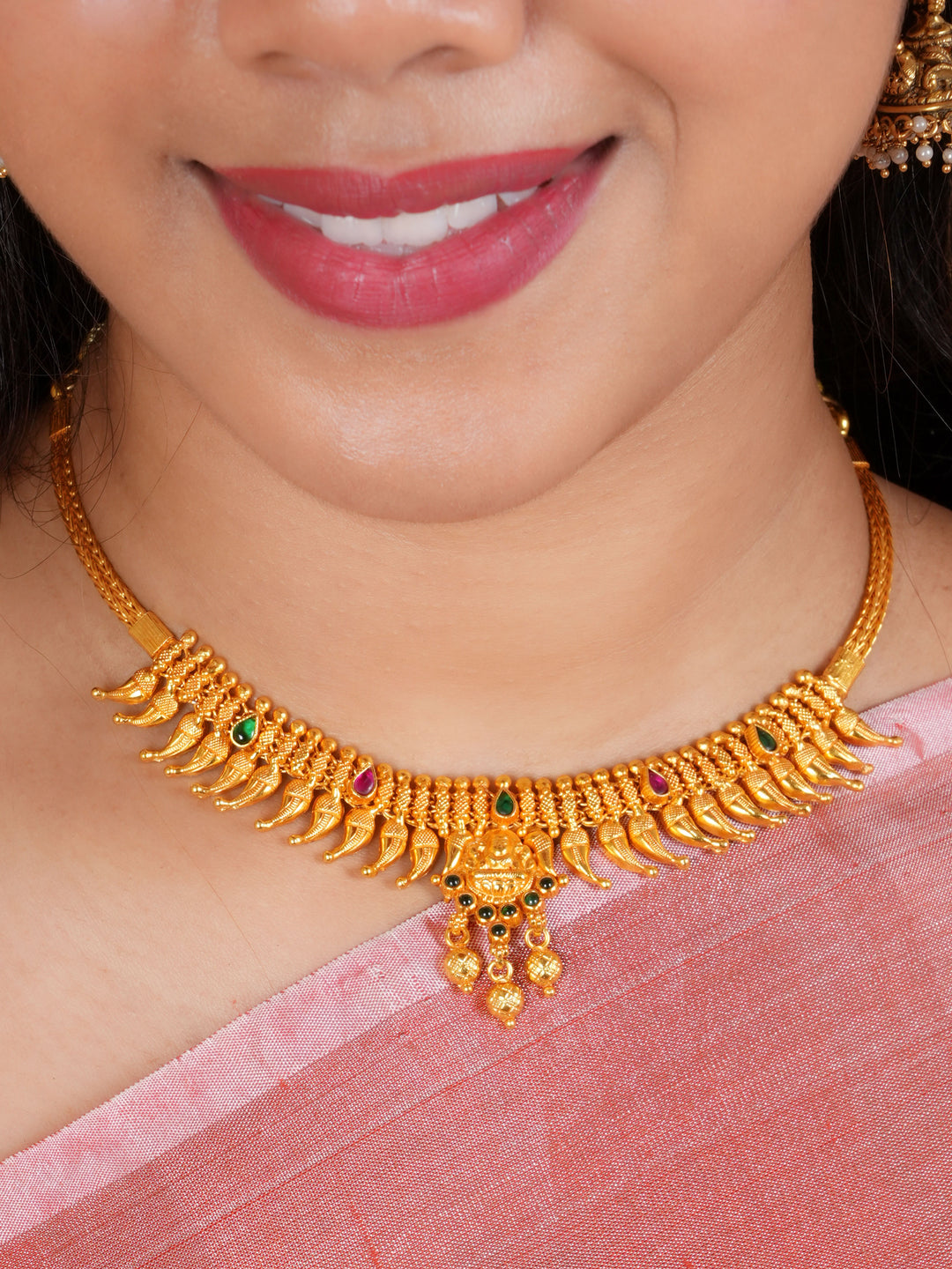 Kerala Style Lakshmi Mango Necklace