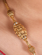Antique Lakshmi Lotus Mugappu Chain