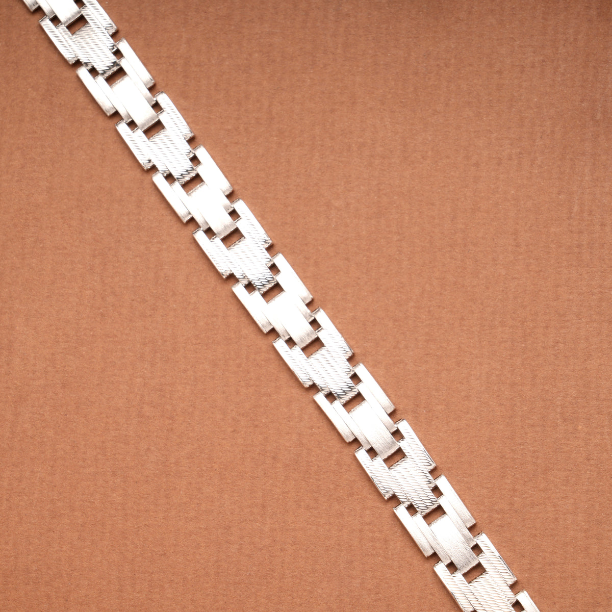 Mechanical Design Silver Bracelet