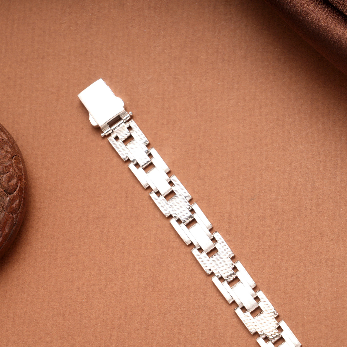 Mechanical Design Silver Bracelet