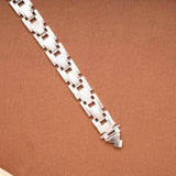 Mechanical Design Silver Bracelet