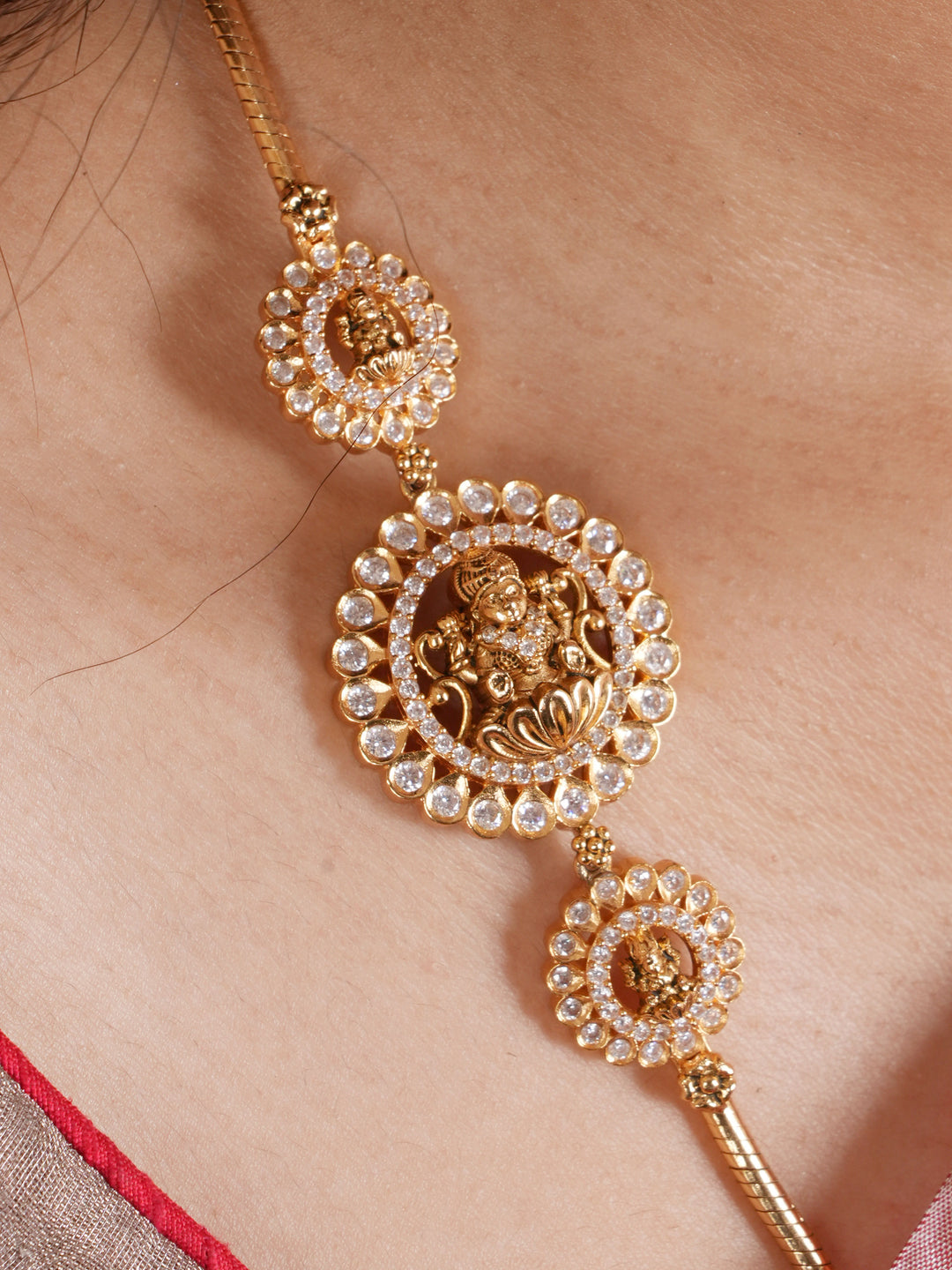 Lakshmi Cylindrical Mugappu Chain