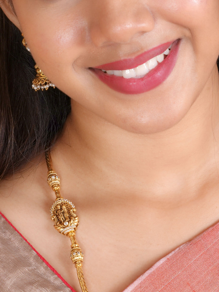 Antique Love Ramar Sita Mugappu Chain