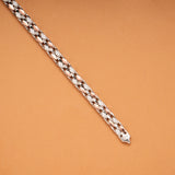 Regal Double Tone Men’s Silver Bracelet