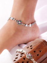 Ruby Bloom Trail Antique Anklet