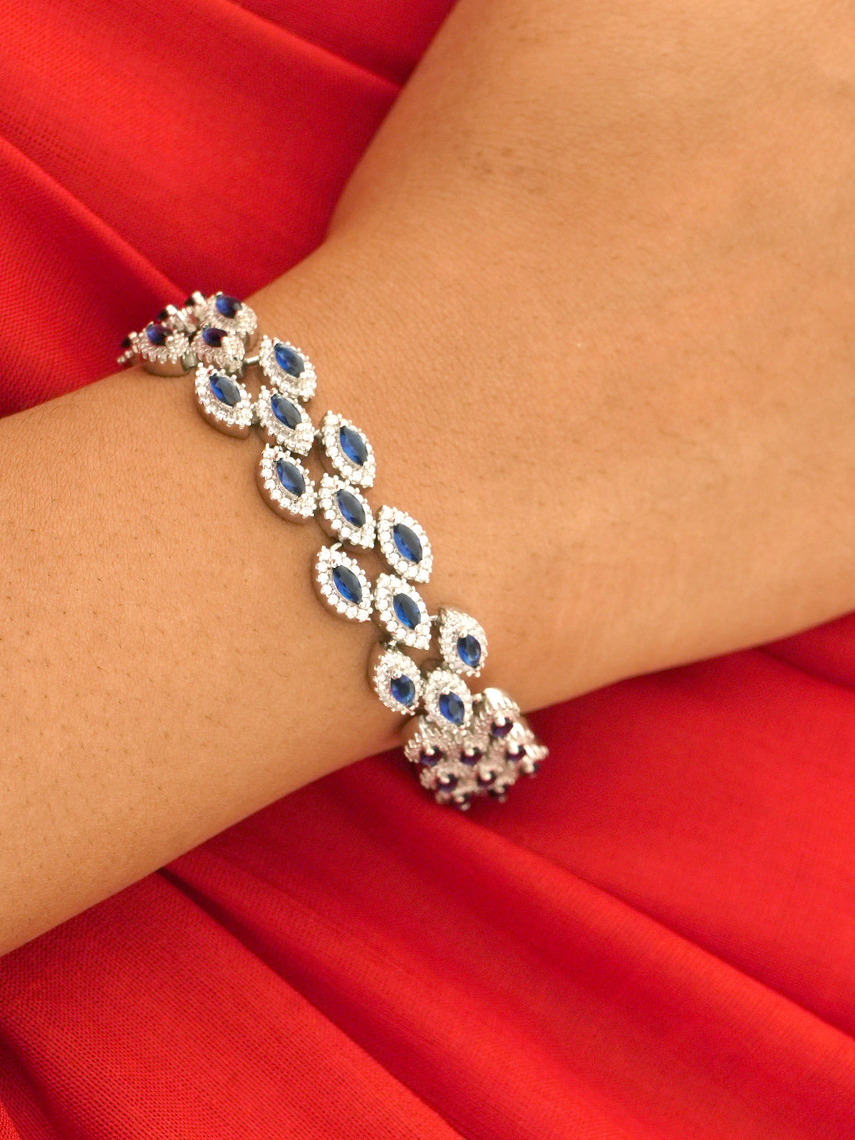 Sapphire Sparkle Marquise Bracelet