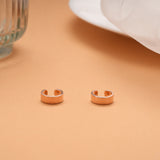 Minimalist Band Design Silver Rose Gold Ear Cuff