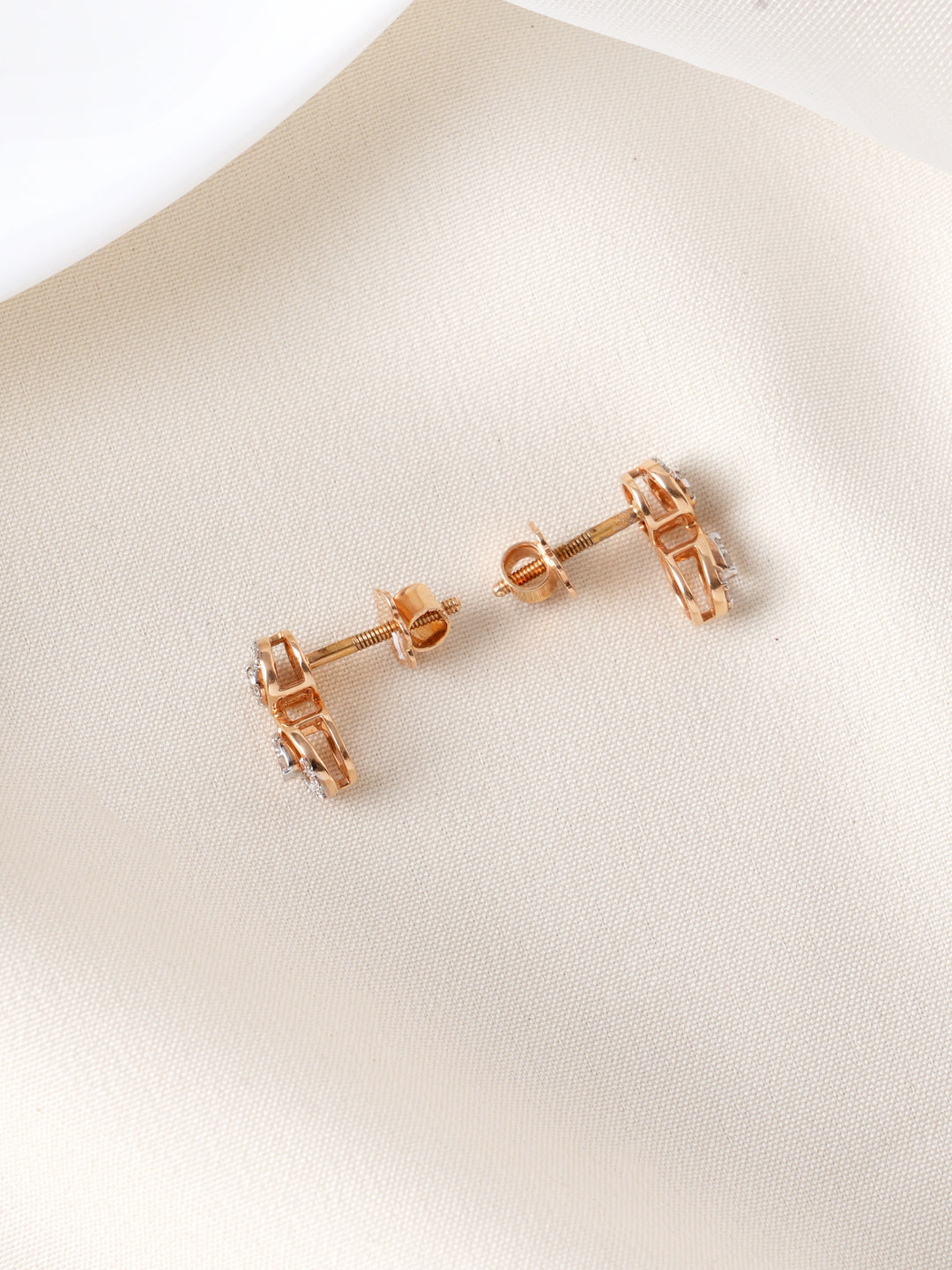 Petal Leaf with Diamond Stud