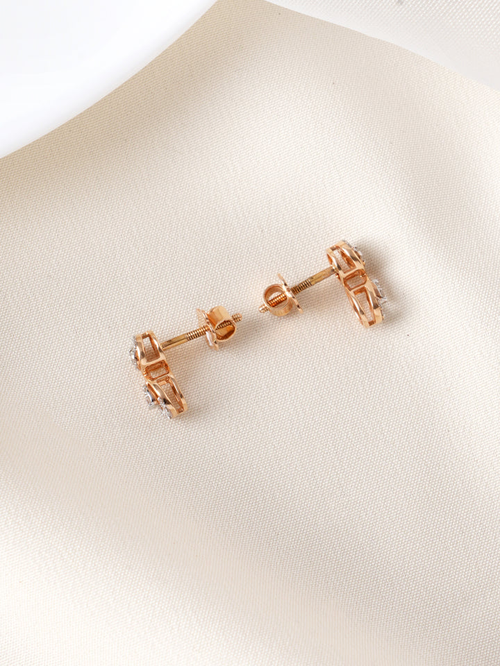 Petal Leaf with Diamond Stud