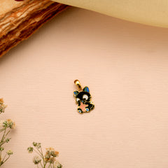 Cute Cat Toy Gold Pendant