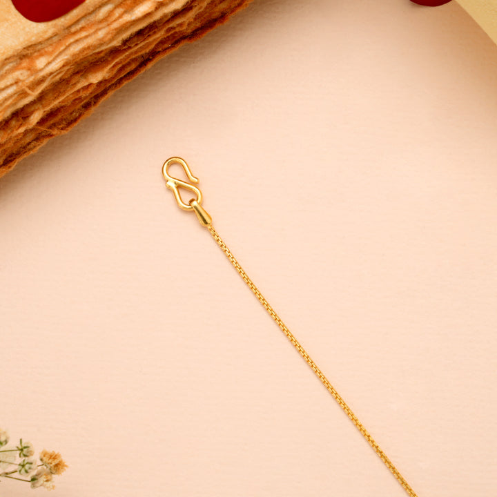 Minimal Oval with Blue Stone Gold Women’s Bracelet