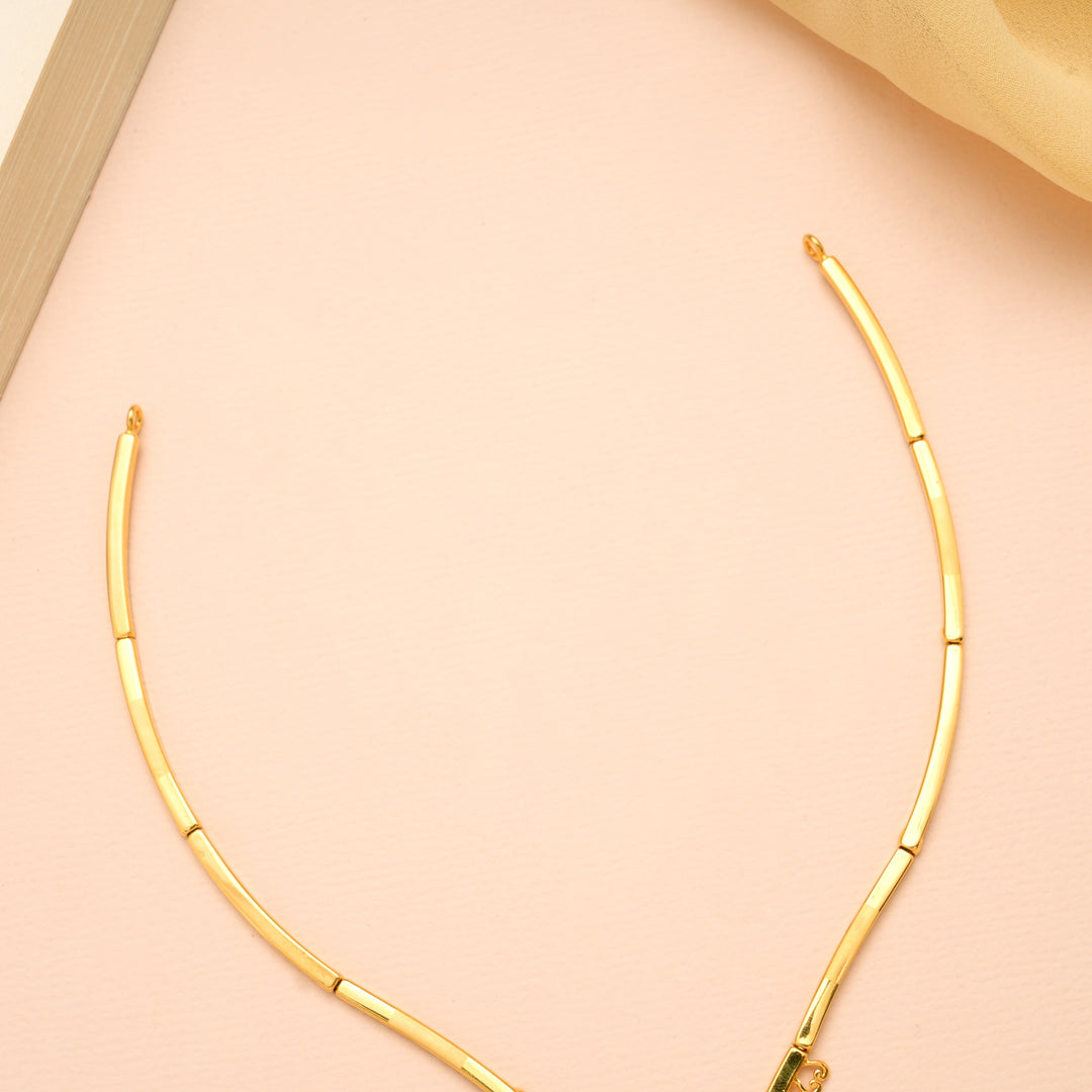 Divine Gold Lakshmi Casting Necklace