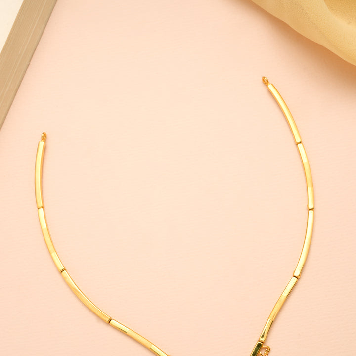 Divine Gold Lakshmi Casting Necklace