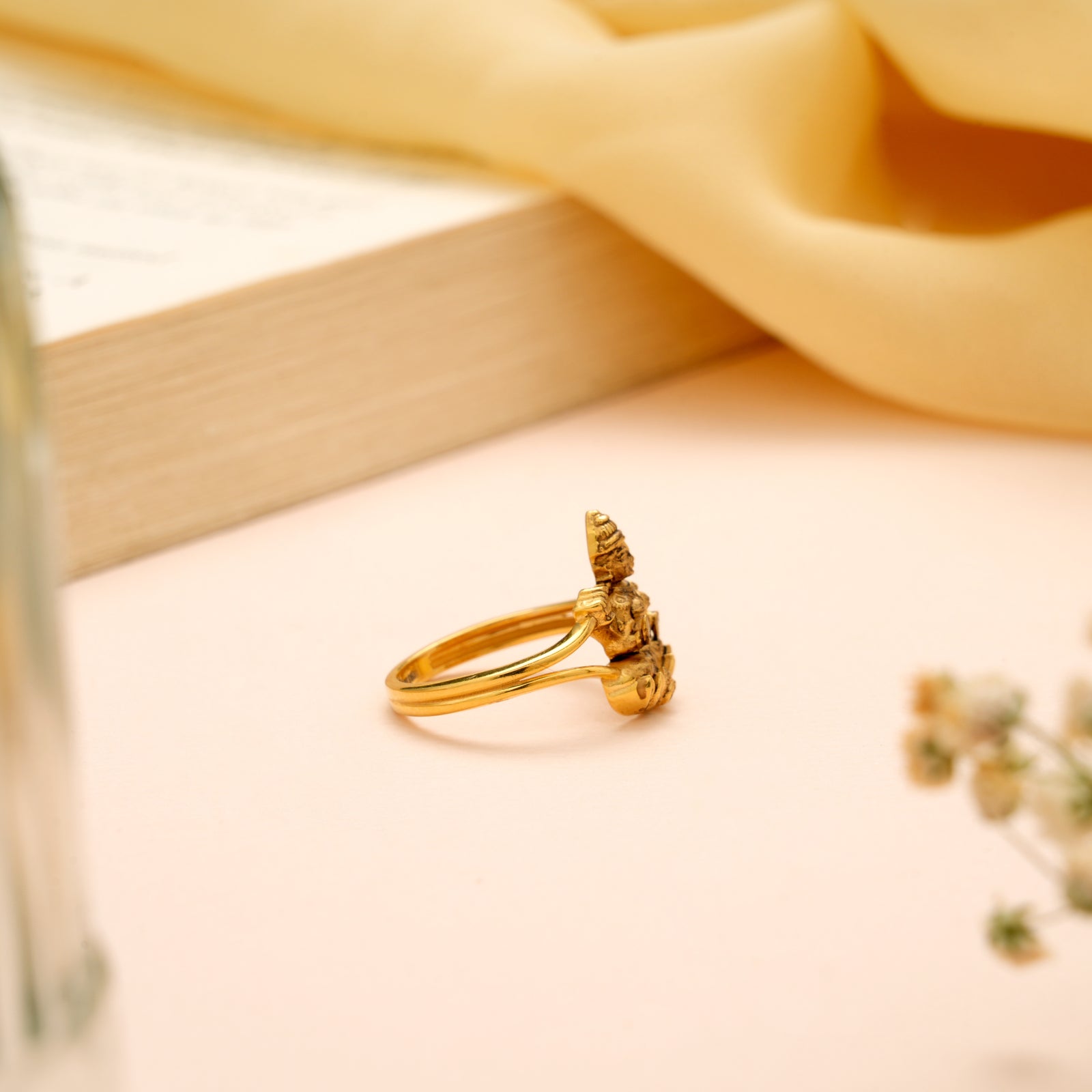 Antique Lakshmi Gold Ring
