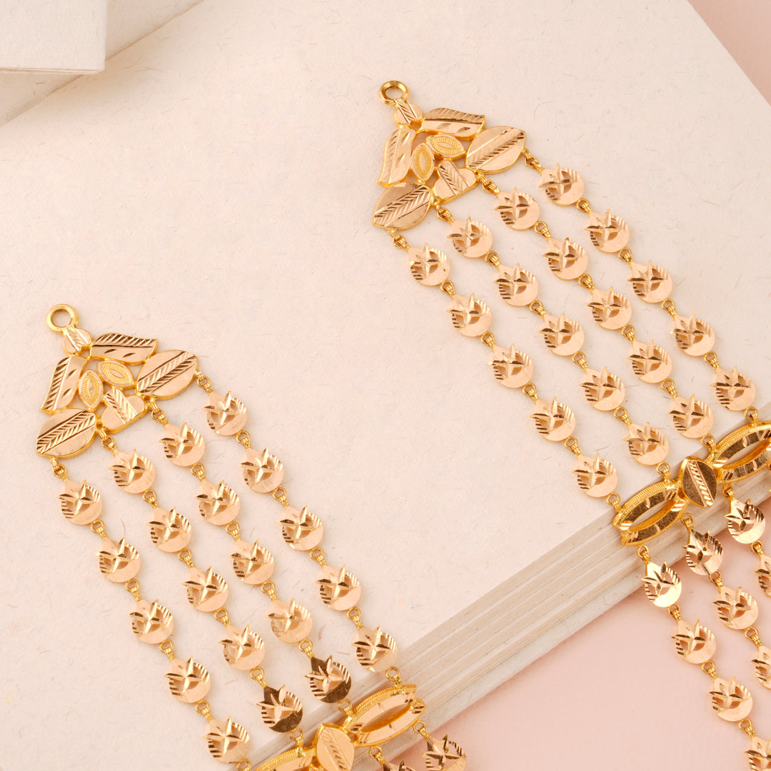 Trendy Turkey Pattern Gold Haram
