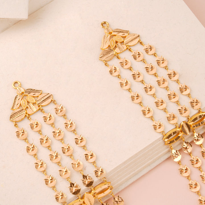 Trendy Turkey Pattern Gold Haram