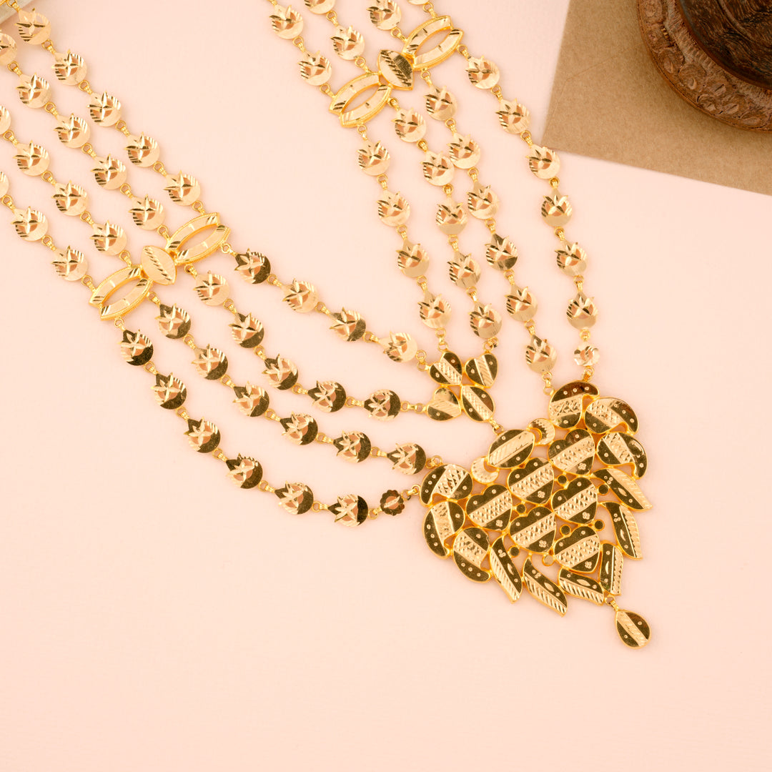 Trendy Turkey Pattern Gold Haram