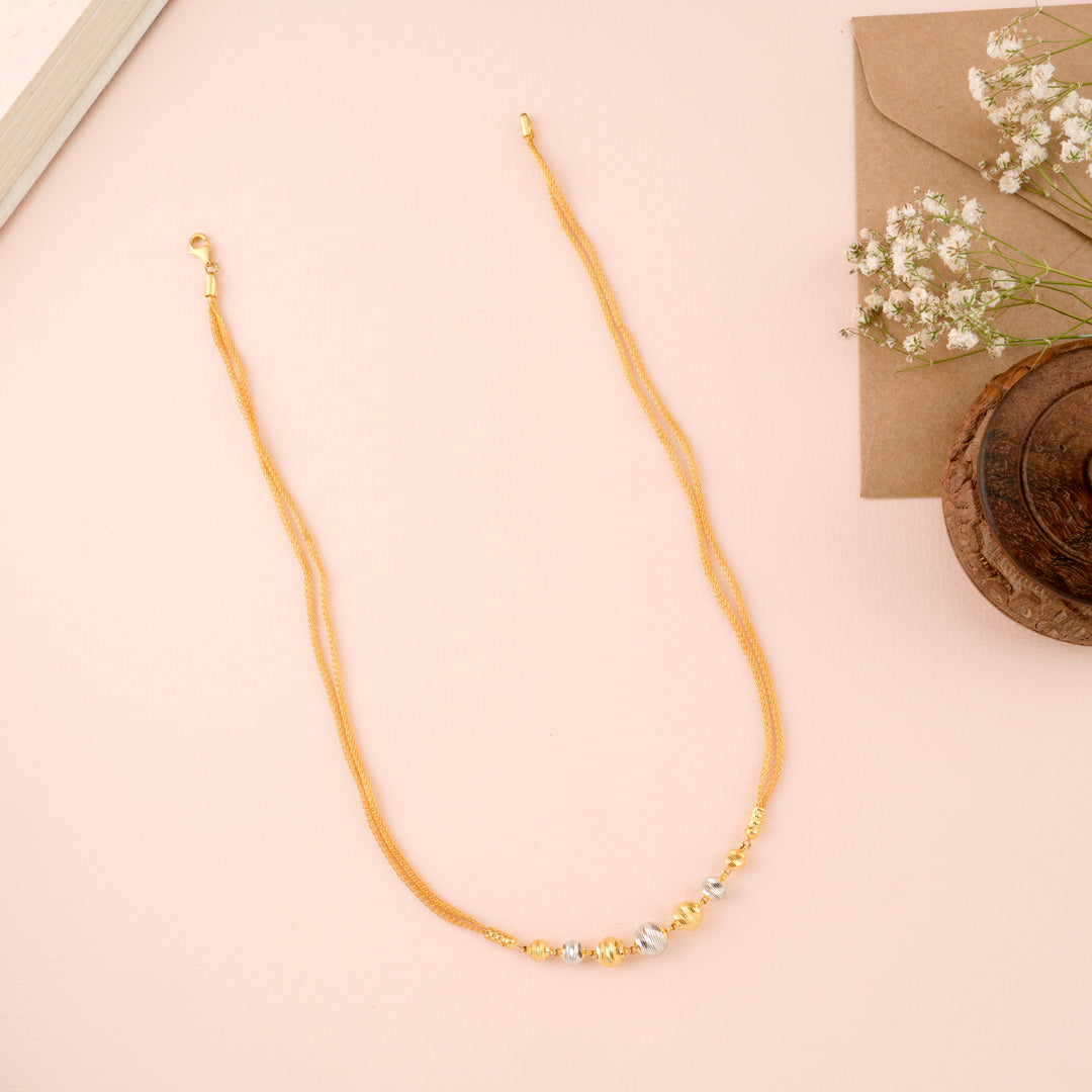 Modern Gold Balls Design Chain