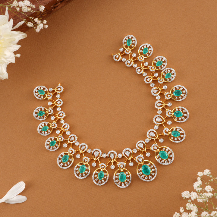 Regal Radiance Swarovski Emerald Necklace