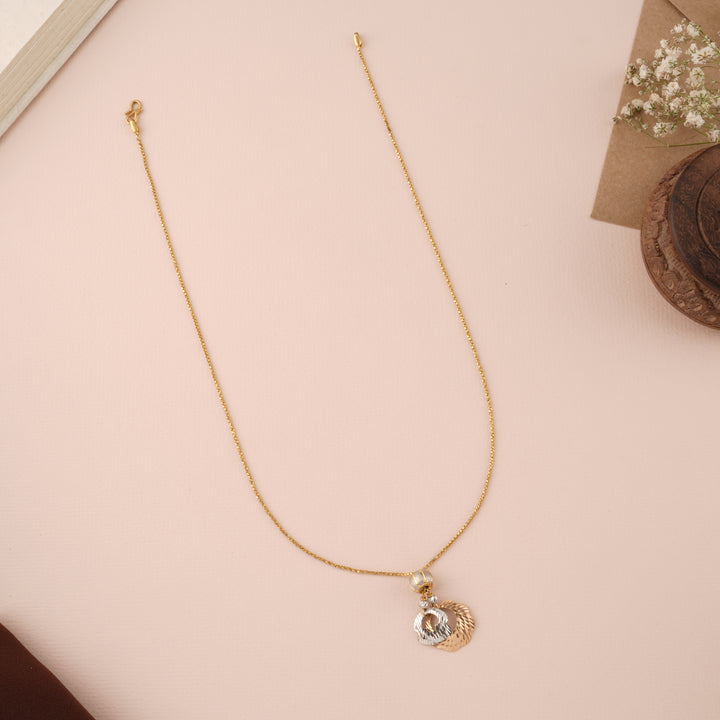Simple Dual Tone Design Gold Chain