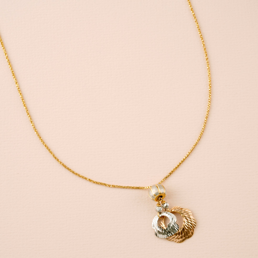 Simple Dual Tone Design Gold Chain