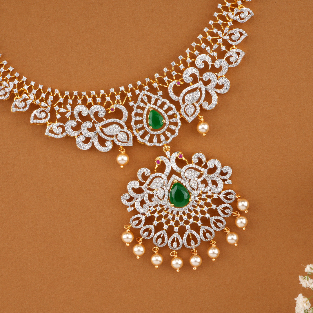 Emerald Crown Spark Swarovski Necklace