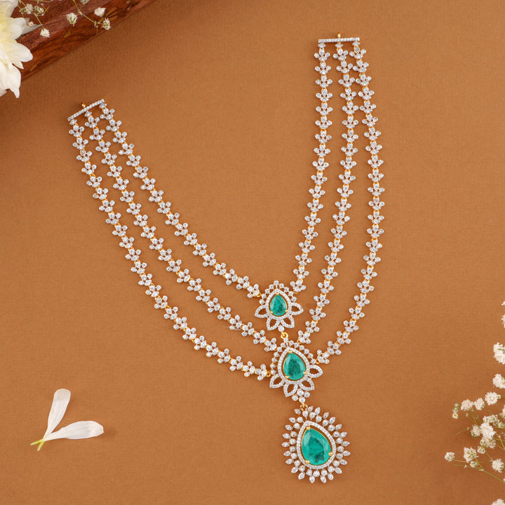 Layered  Emerald Swarovski Haram