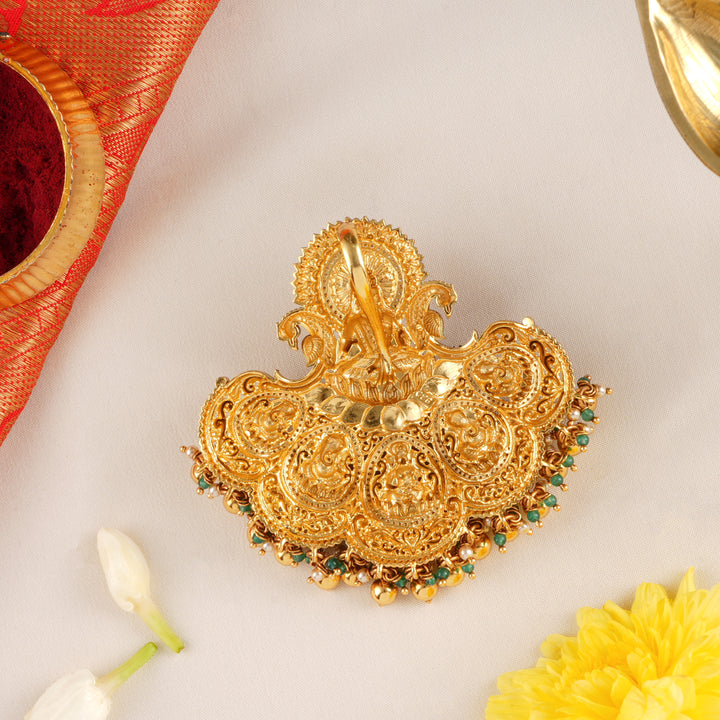 Traditional Lakshmi with Vinayagar Jada Billa