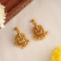 Vinayagar Temple Pearl Drop Earrings