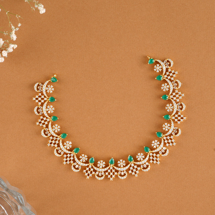 Blossom Emerald Swarovski Necklace